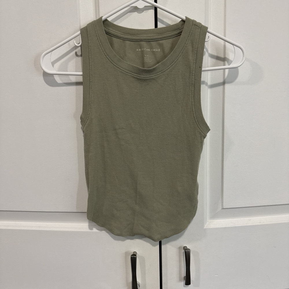 American Eagle Outfitters Olive Tank Top